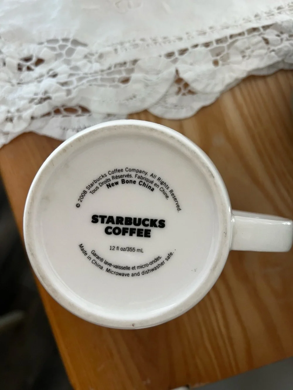 Starbucks white ceramic